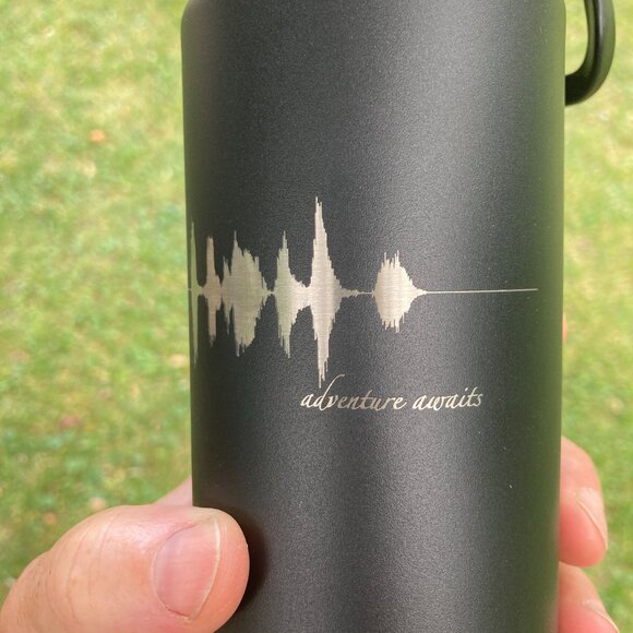 Adventure Awaits Soundwave 22oz Water Bottle - Picture 2 of 12